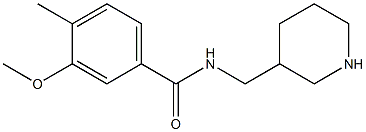 3-methoxy-4-methyl-N-(piperidin-3-ylmethyl)benzamide Structure