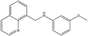 3-methoxy-N-(quinolin-8-ylmethyl)aniline 구조식 이미지