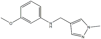 3-methoxy-N-[(1-methyl-1H-pyrazol-4-yl)methyl]aniline 구조식 이미지