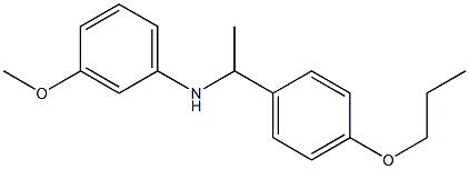 3-methoxy-N-[1-(4-propoxyphenyl)ethyl]aniline 구조식 이미지