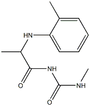 3-methyl-1-{2-[(2-methylphenyl)amino]propanoyl}urea 구조식 이미지