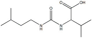 3-methyl-2-({[(3-methylbutyl)amino]carbonyl}amino)butanoic acid Structure
