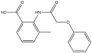 3-methyl-2-(2-phenoxyacetamido)benzoic acid 구조식 이미지