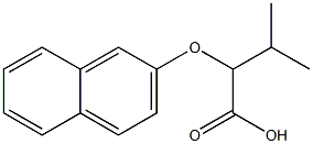 3-methyl-2-(naphthalen-2-yloxy)butanoic acid Structure