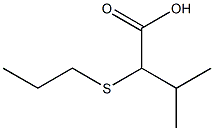 3-methyl-2-(propylsulfanyl)butanoic acid 구조식 이미지