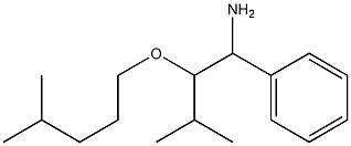 3-methyl-2-[(4-methylpentyl)oxy]-1-phenylbutan-1-amine 구조식 이미지