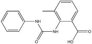 3-methyl-2-[(phenylcarbamoyl)amino]benzoic acid 구조식 이미지