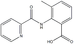 3-methyl-2-[(pyridin-2-ylcarbonyl)amino]benzoic acid 구조식 이미지