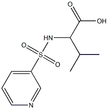 3-methyl-2-[(pyridin-3-ylsulfonyl)amino]butanoic acid 구조식 이미지