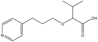 3-methyl-2-[3-(pyridin-4-yl)propoxy]butanoic acid Structure