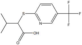 3-methyl-2-{[5-(trifluoromethyl)pyridin-2-yl]sulfanyl}butanoic acid Structure