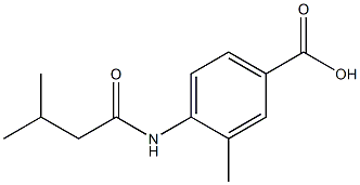 3-methyl-4-[(3-methylbutanoyl)amino]benzoic acid Structure