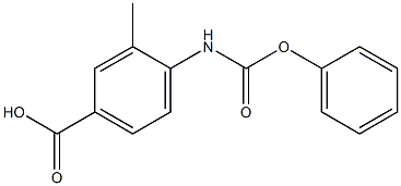 3-methyl-4-[(phenoxycarbonyl)amino]benzoic acid Structure