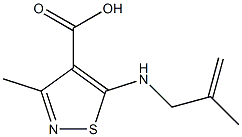 3-methyl-5-[(2-methylprop-2-enyl)amino]isothiazole-4-carboxylic acid Structure