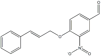 3-nitro-4-[(3-phenylprop-2-en-1-yl)oxy]benzaldehyde 구조식 이미지