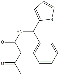 3-oxo-N-[phenyl(thiophen-2-yl)methyl]butanamide Structure