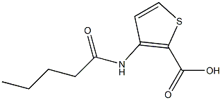 3-pentanamidothiophene-2-carboxylic acid Structure