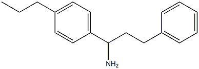 3-phenyl-1-(4-propylphenyl)propan-1-amine 구조식 이미지