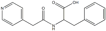 3-phenyl-2-[(pyridin-4-ylacetyl)amino]propanoic acid 구조식 이미지