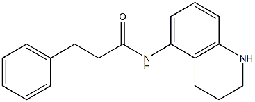 3-phenyl-N-(1,2,3,4-tetrahydroquinolin-5-yl)propanamide Structure