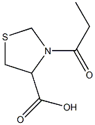 3-propionyl-1,3-thiazolidine-4-carboxylic acid Structure