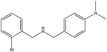 4-({[(2-bromophenyl)methyl]amino}methyl)-N,N-dimethylaniline 구조식 이미지