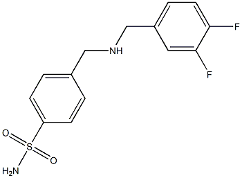 4-({[(3,4-difluorophenyl)methyl]amino}methyl)benzene-1-sulfonamide Structure