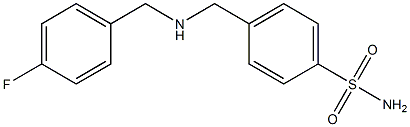 4-({[(4-fluorophenyl)methyl]amino}methyl)benzene-1-sulfonamide Structure