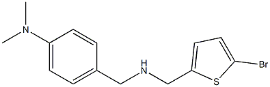 4-({[(5-bromothiophen-2-yl)methyl]amino}methyl)-N,N-dimethylaniline Structure