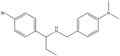 4-({[1-(4-bromophenyl)propyl]amino}methyl)-N,N-dimethylaniline 구조식 이미지