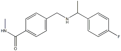 4-({[1-(4-fluorophenyl)ethyl]amino}methyl)-N-methylbenzamide 구조식 이미지