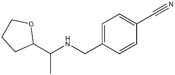 4-({[1-(oxolan-2-yl)ethyl]amino}methyl)benzonitrile 구조식 이미지