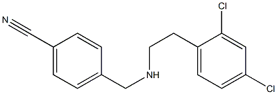 4-({[2-(2,4-dichlorophenyl)ethyl]amino}methyl)benzonitrile Structure