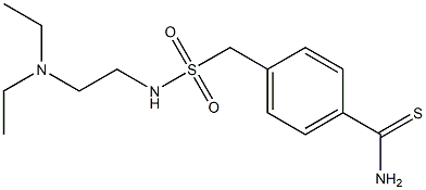 4-({[2-(diethylamino)ethyl]sulfamoyl}methyl)benzene-1-carbothioamide Structure