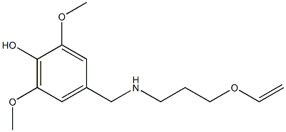 4-({[3-(ethenyloxy)propyl]amino}methyl)-2,6-dimethoxyphenol 구조식 이미지