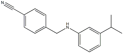 4-({[3-(propan-2-yl)phenyl]amino}methyl)benzonitrile Structure