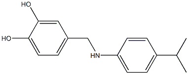 4-({[4-(propan-2-yl)phenyl]amino}methyl)benzene-1,2-diol Structure