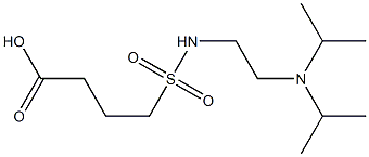4-({2-[bis(propan-2-yl)amino]ethyl}sulfamoyl)butanoic acid 구조식 이미지