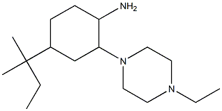 4-(1,1-Dimethyl-propyl)-2-(4-ethyl-piperazin-1-yl)-cyclohexylamine Structure