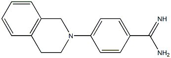 4-(1,2,3,4-tetrahydroisoquinolin-2-yl)benzene-1-carboximidamide 구조식 이미지