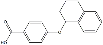 4-(1,2,3,4-tetrahydronaphthalen-1-yloxy)benzoic acid Structure