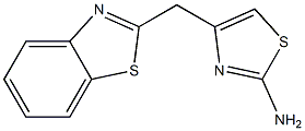 4-(1,3-benzothiazol-2-ylmethyl)-1,3-thiazol-2-amine 구조식 이미지