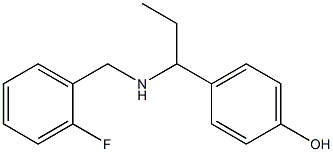 4-(1-{[(2-fluorophenyl)methyl]amino}propyl)phenol 구조식 이미지