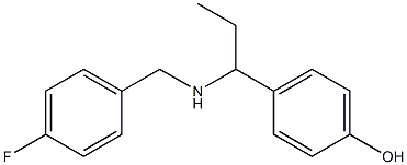 4-(1-{[(4-fluorophenyl)methyl]amino}propyl)phenol Structure