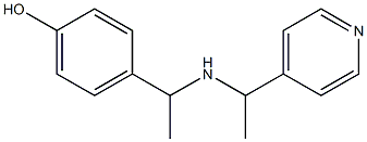 4-(1-{[1-(pyridin-4-yl)ethyl]amino}ethyl)phenol Structure