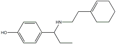 4-(1-{[2-(cyclohex-1-en-1-yl)ethyl]amino}propyl)phenol 구조식 이미지