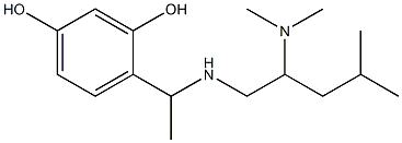 4-(1-{[2-(dimethylamino)-4-methylpentyl]amino}ethyl)benzene-1,3-diol 구조식 이미지