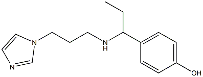 4-(1-{[3-(1H-imidazol-1-yl)propyl]amino}propyl)phenol Structure