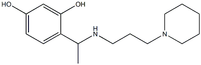 4-(1-{[3-(piperidin-1-yl)propyl]amino}ethyl)benzene-1,3-diol 구조식 이미지