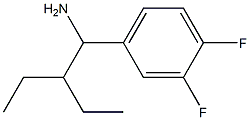 4-(1-amino-2-ethylbutyl)-1,2-difluorobenzene 구조식 이미지